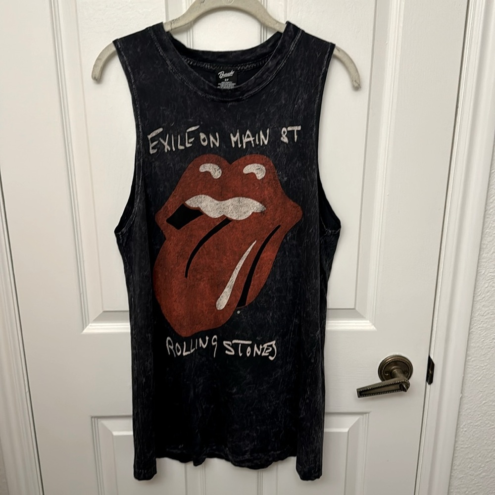 NWOT Rolling Stones Exile on Main St Sleeveless Tunic, S